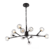 Screenshot 2025-11-24 at 10.08.06 AM 12-Light Crystal Globe Chandelier – Black Sputnik Branch Chandelier for Dining Rooms & Living Spaces
