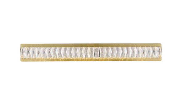Gold Crystal Linear Wall Light