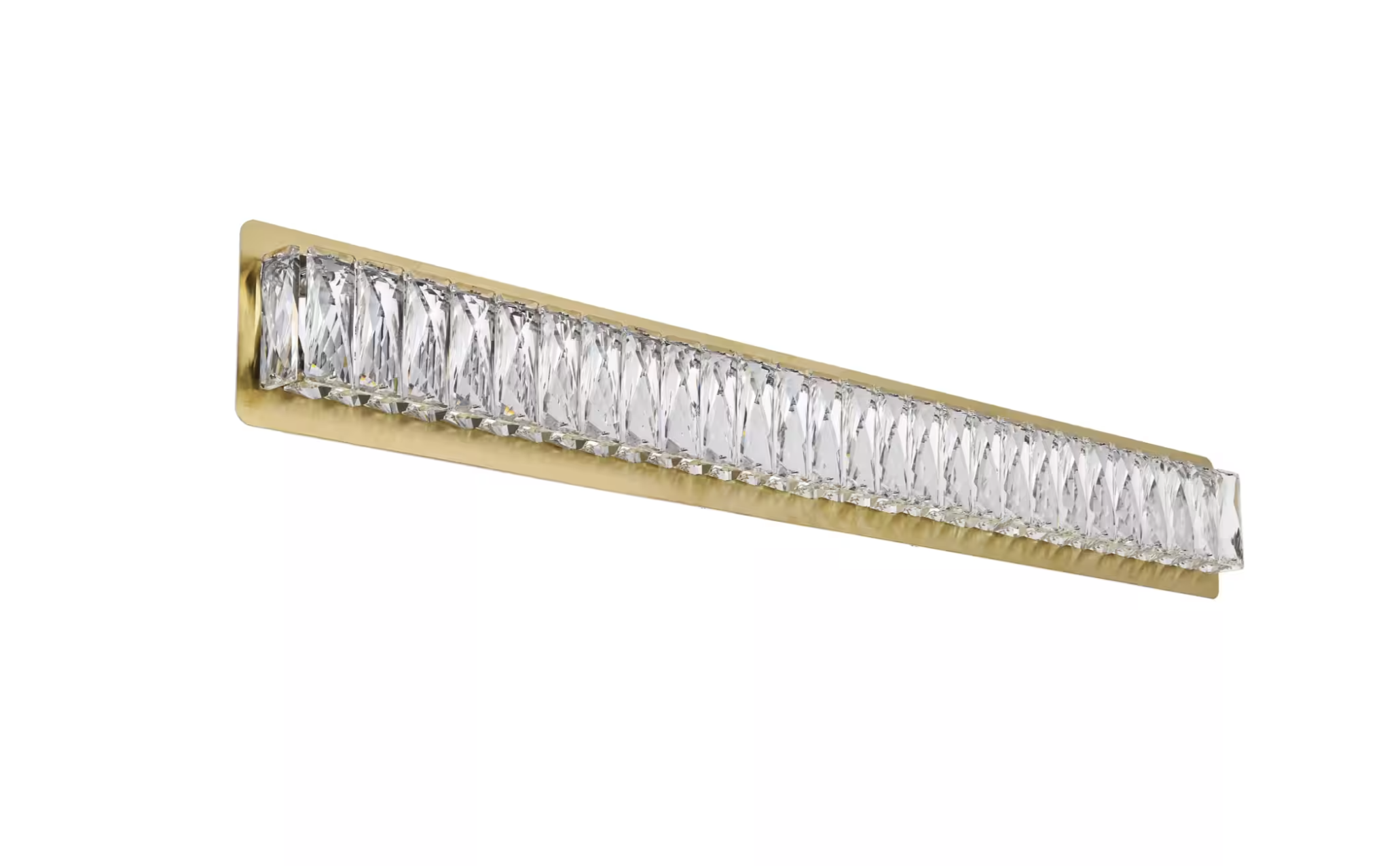 Gold Crystal Linear Wall Light