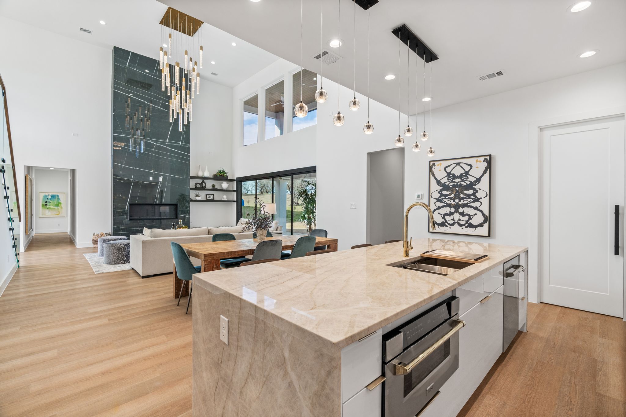 12-Light Crystal Globe Chandelier – Black Sputnik Branch Chandelier for Dining Rooms & Living Spaces